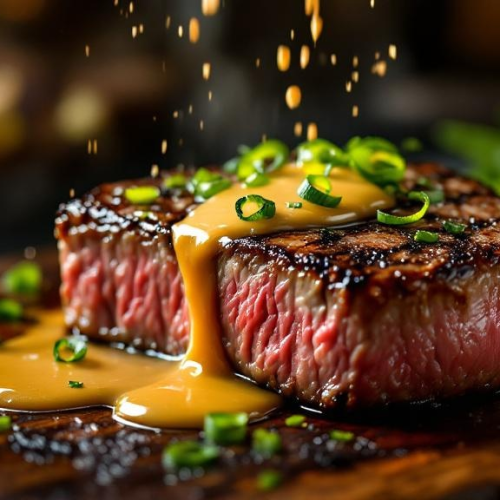 Garlic-Miso Butter Steak with Charred Scallions - Fresh Start 30: A Journey To Better Health